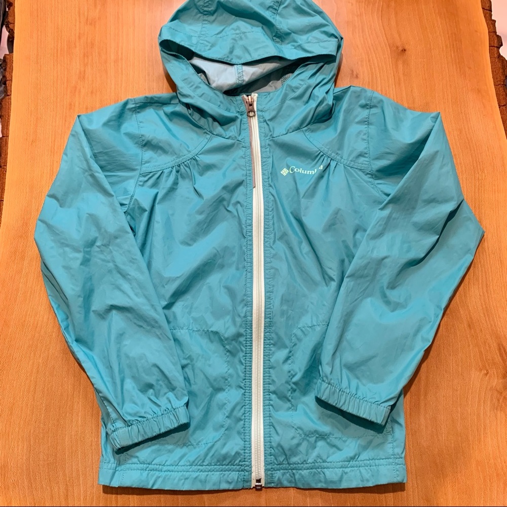 ✨ Columbia Kids Blue Lightweight Windbreaker Rain Jacket - S